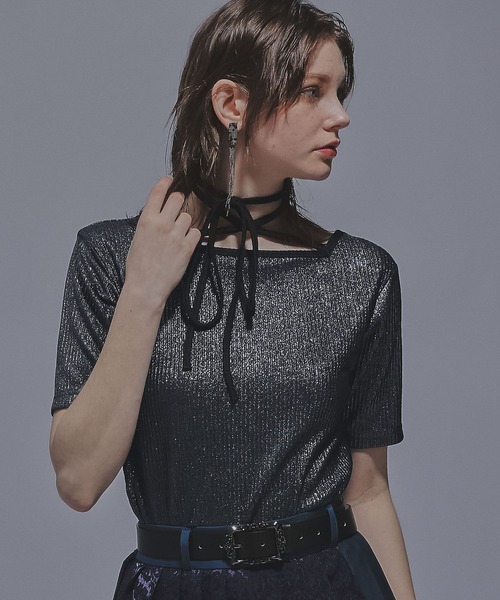 はれはれ HARE tシャツ 2WAYグリッターリブT(HARE) レディース : ZOZOTOWN