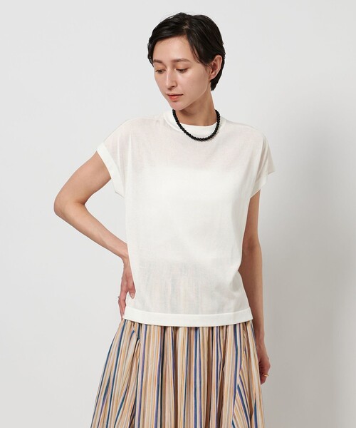 UNITED ARROWS - 【最終価格】W/CA ハイネック ニット　ホワイト UNITED ARROWS（ユナイテッドアローズ）の「＜UNITED ARROWS＞W