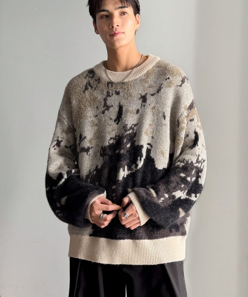 Classical Origin セーター ニット 「classical origin」ニュアンス柄W