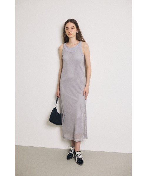 MOUSSY ワンピース MESH LAYERED ドレス : ZOZOTOWN Yahoo!店