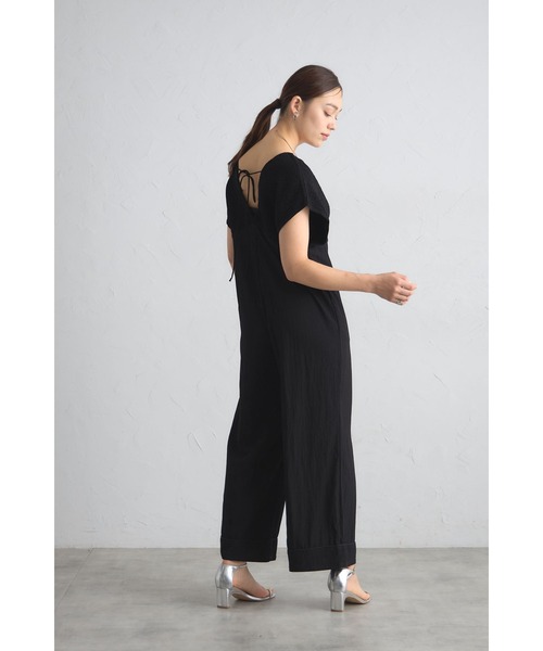 試着のみ　SALLURE ブラック ショートオールインワン MARW UNITED ARROWS＞ショート オールインワン ―UVカット―