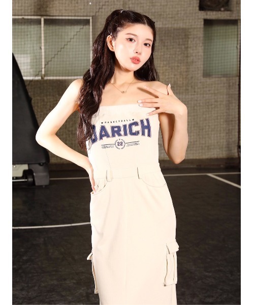 Darich 「Darich」 ベアトップワンピース FREE アイボリー
