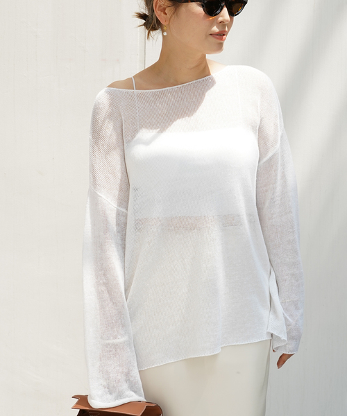 Deuxieme Classe Dainty プルオーバー　ホワイト DEUXIEME CLASSE Dainty プルオーバーホワイト