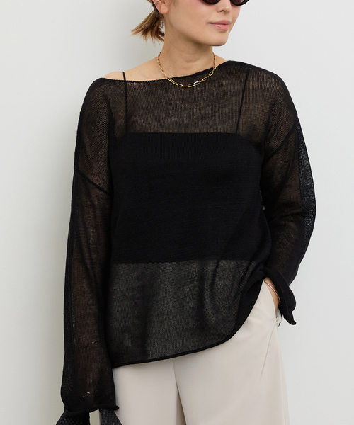 Deuxieme Classe ニット セーター LINO Sheer プルオーバー