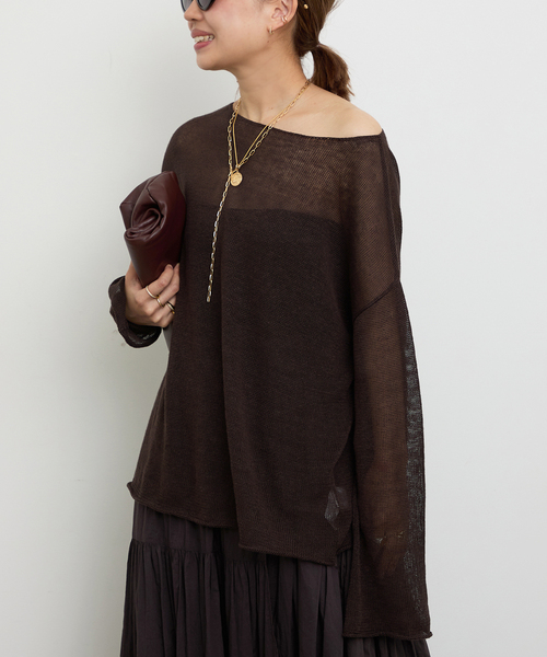 Deuxieme Classe ニット セーター LINO Sheer プルオーバー