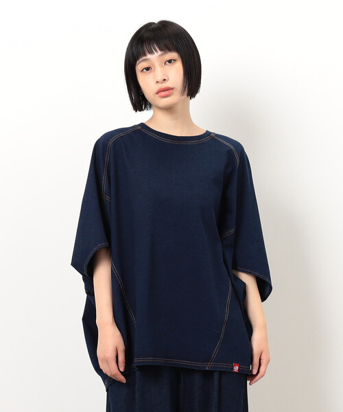 tシャツ インレイ変形プルオーバー / セットアップ対応 レディース tシャツ インレイ変形プルオーバー / セットアップ対応