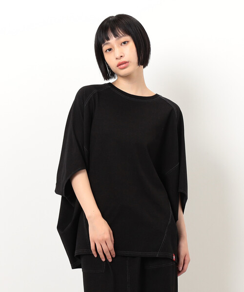 tシャツ インレイ変形プルオーバー / セットアップ対応 レディース