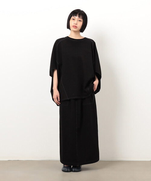 tシャツ インレイ変形プルオーバー / セットアップ対応 レディース tシャツ インレイ変形プルオーバー / セットアップ対応
