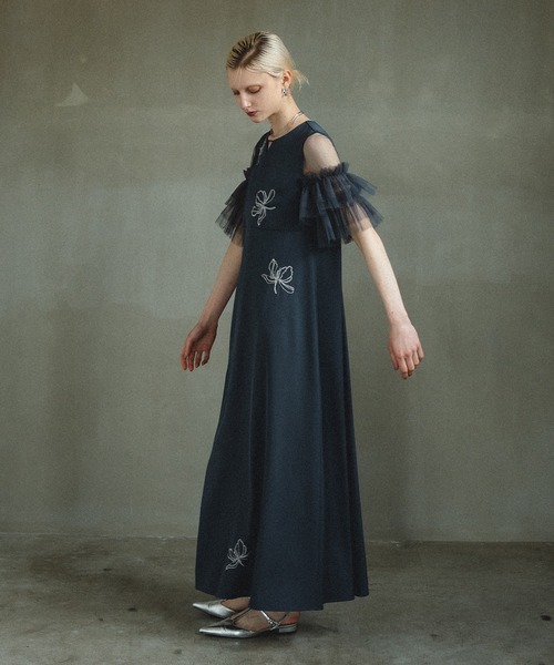 et.UNIVER オケージョンドレス et.UNiVER ドレス Embroiderry dress : ZOZOTOWN Yahoo!店