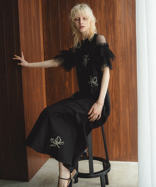et.UNIVER オケージョンドレス et.UNiVER ドレス Embroiderry dress : ZOZOTOWN Yahoo!店