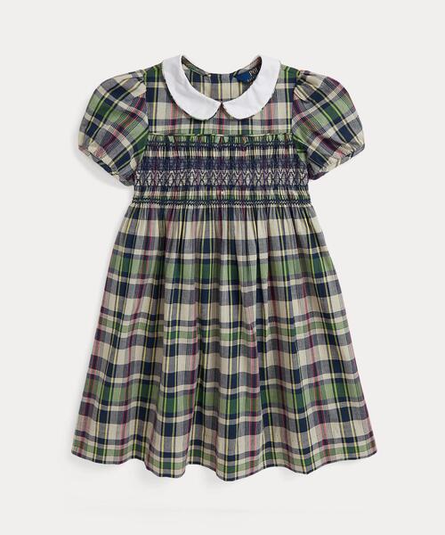 Polo Ralph Lauren Childrenswear ワンピース チェック スモックド