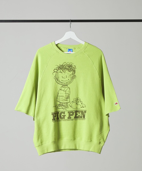 「FRUIT OF THE LOOM」 スウェットカットソー S ベージュ メンズ_画像2