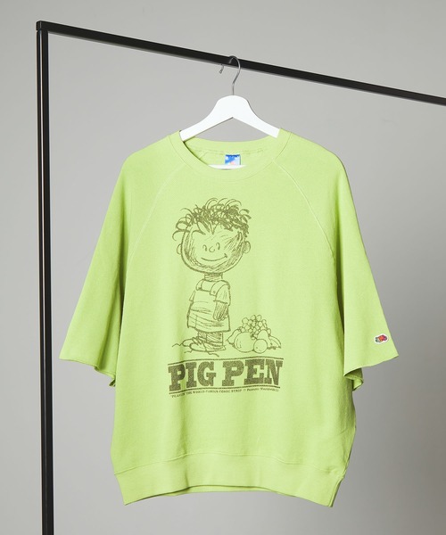 「FRUIT OF THE LOOM」 スウェットカットソー S ベージュ メンズ_画像3