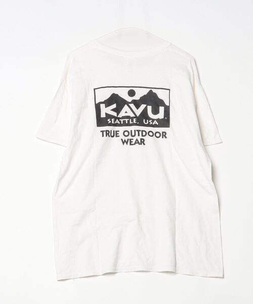 「KAVU」 半袖Tシャツ L ホワイト メンズ