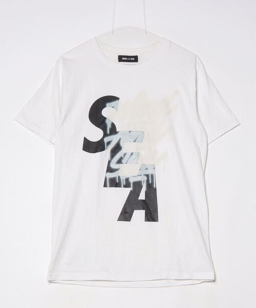 WIND AND SEA SEAロゴ Tシャツ ホワイトM WIND AND SEA 「WIND SEA」 半袖Tシャツ M ホワイト メンズ