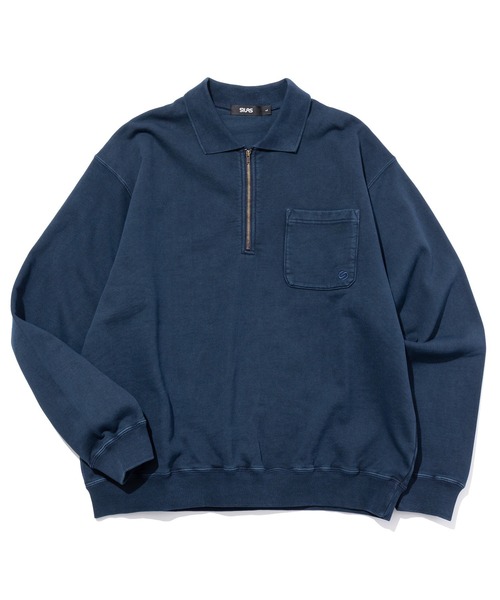 SILAS（サイラス） トレーナー スウェット HALF ZIP SWEATSHIRT メンズ
