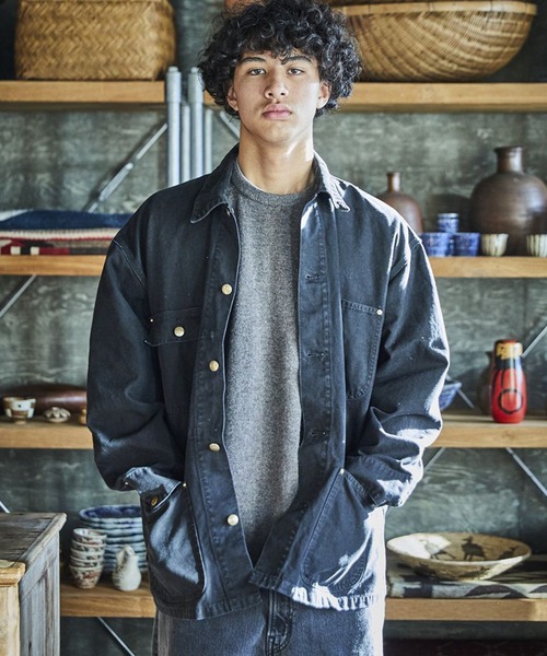 美品 orslow ビッグ シルエット カバーオール ジャケット 2 M 2025 spring&summer new arrival item メンズ TOPS 『 orSlow