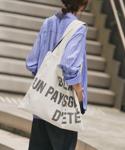 IENAのトートバッグ IENA トートバッグ 「WEB限定追加」IENA BLANC COTTON BAG