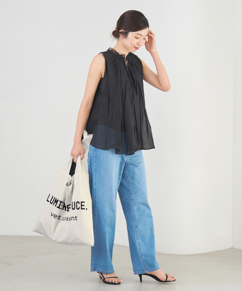 IENA トートバッグ 「WEB限定追加」IENA BLANC COTTON BAG