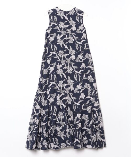 MARIHA」 花柄ノースリーブワンピース 36 ネイビー レディース MARIHA