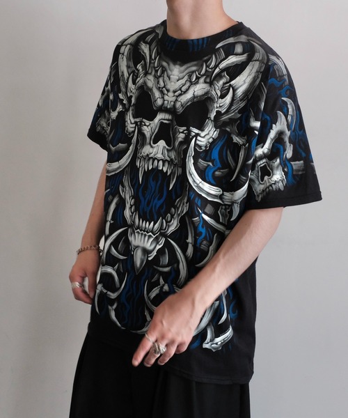 tシャツ LIQUID BLUE リキッドブルー / ”SKULL”TEE メンズ レディース