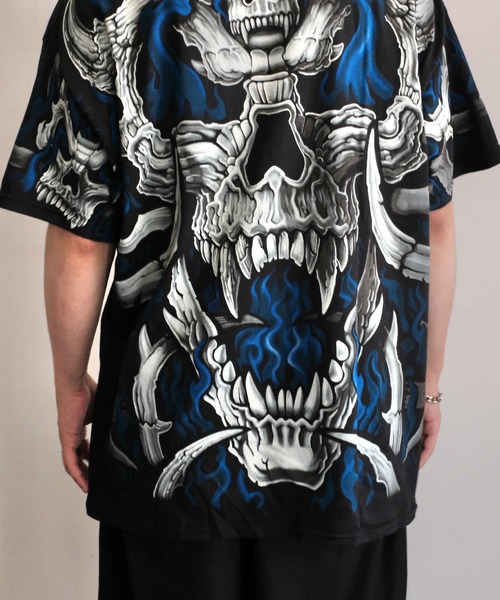 tシャツ LIQUID BLUE リキッドブルー / ”SKULL”TEE メンズ レディース