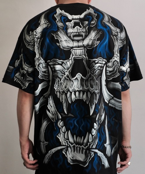 tシャツ LIQUID BLUE リキッドブルー / ”SKULL”TEE メンズ レディース