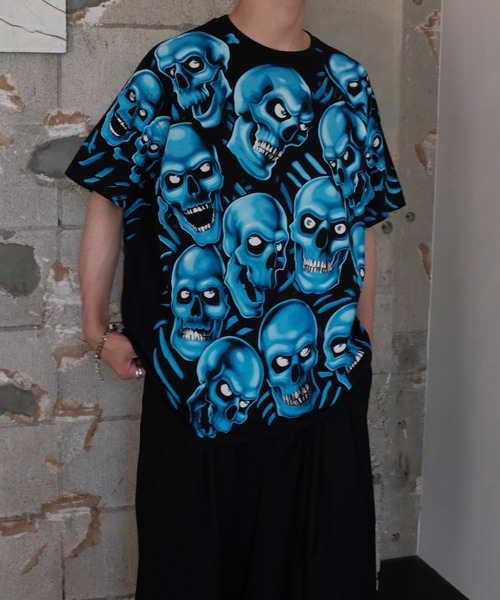 tシャツ LIQUID BLUE リキッドブルー / ”SKULL”TEE メンズ レディース