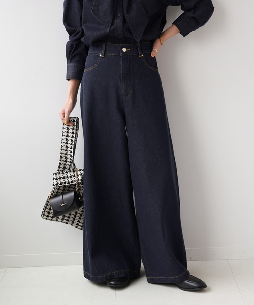 「JOURNAL STANDARD relume」 デニムパンツ 38 ネイビー レディース