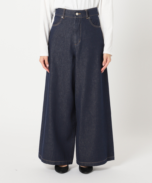 「JOURNAL STANDARD relume」 デニムパンツ 38 ネイビー レディース