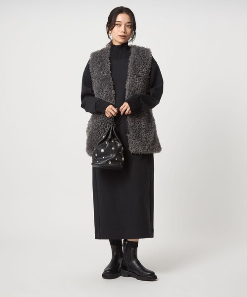 green label relaxing ワンピース ダンボール ハイネック : ZOZOTOWN