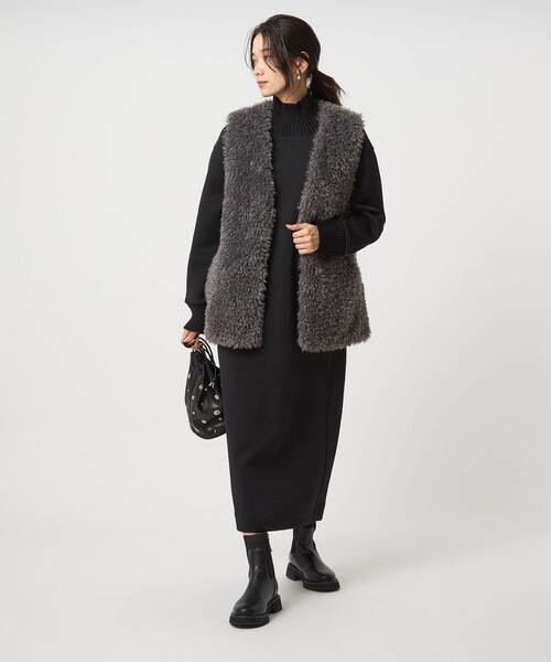 green label relaxing ワンピース ダンボール ハイネック : ZOZOTOWN