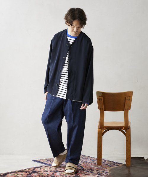 「JOURNAL STANDARD relume」 デニムパンツ LARGE ネイビー メンズ
