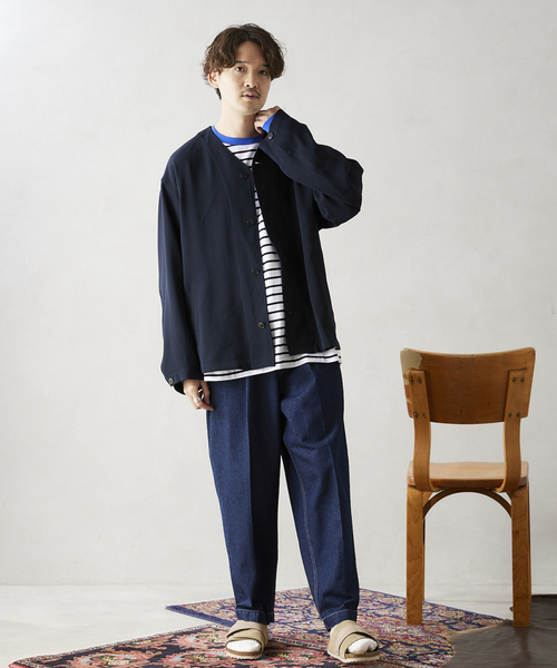 「JOURNAL STANDARD relume」 デニムパンツ LARGE ネイビー メンズ