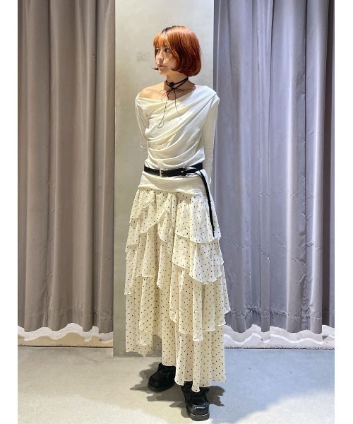 SLY（スライ） スカート RANDOM FRILL SK ランダム フリル スカート