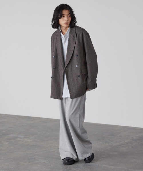 LUENNA ワイドパンツ スウェットパンツ ジャージ 「LUENNA」2-Tuck