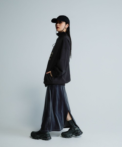 トレーナー スウェット 「Les Fleurs」ロゴハーフZIPスウェット/599001 レディース | JEANASIS | 05