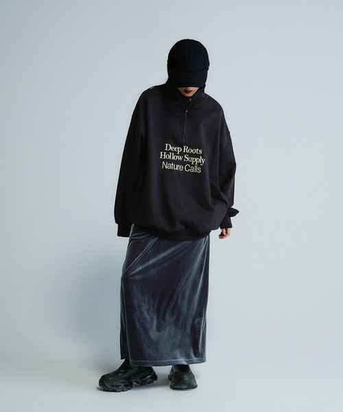 トレーナー スウェット 「Les Fleurs」ロゴハーフZIPスウェット/599001 レディース | JEANASIS | 07