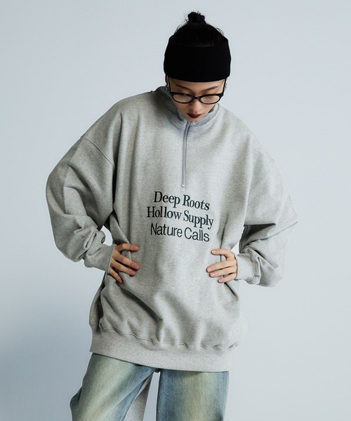 トレーナー スウェット 「Les Fleurs」ロゴハーフZIPスウェット/599001 レディース | JEANASIS | 14