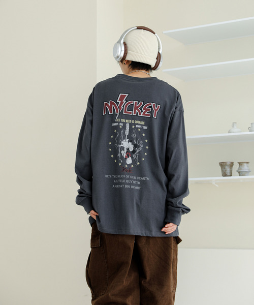 Disney（ディズニー） tシャツ 「neos」ルーズシルエット ミッキー