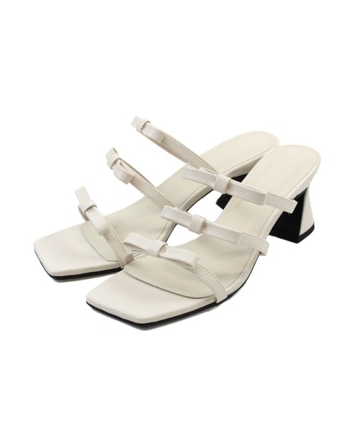「VIVIAN」 ミュール M アイボリー レディース_画像9
