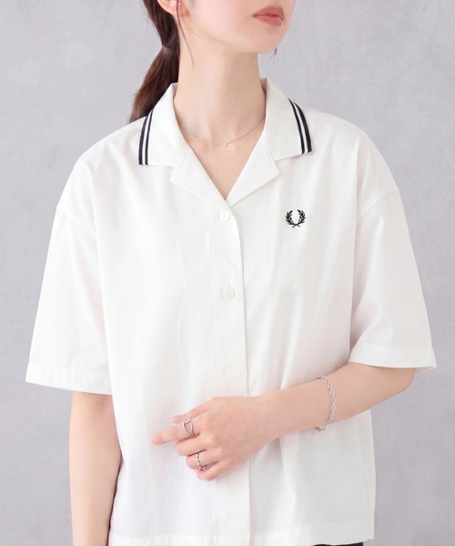 ブラウス フレッドペリー シャツ Shirt／オックスフォード長袖シャツ（シャツ/ブラウス）｜FRED Oxford トップス