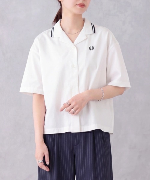 FRED PERRY（フレッドペリー） ブラウス シャツ 半袖 レディース