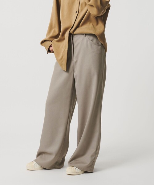 BEAUTY＆YOUTH UNITED ARROWS パンツ 毛ブレンド ワイドフレアパンツ