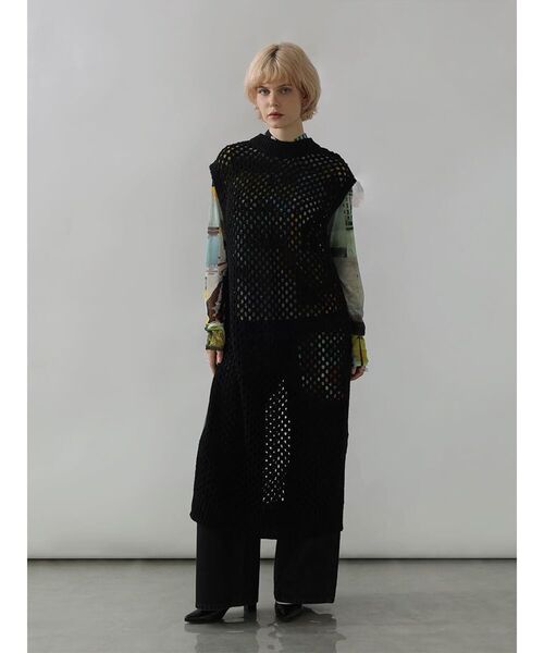 tシャツ PHOTO PRINT HIGH-NECK SHEER TOPS レディース : ZOZOTOWN