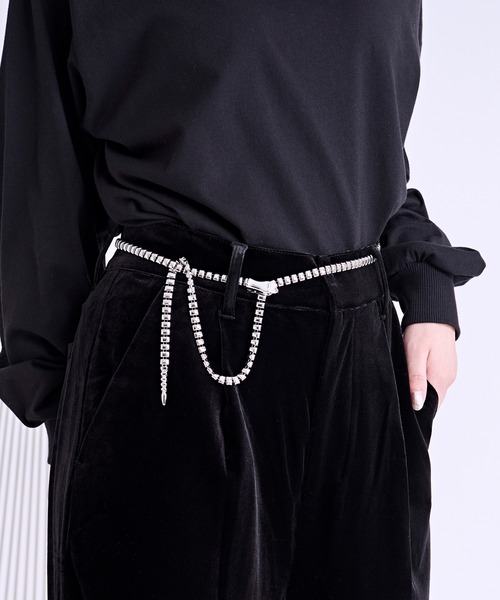 Ellno Loset（エルノロゼット） ベルト スネーククリップチェーン