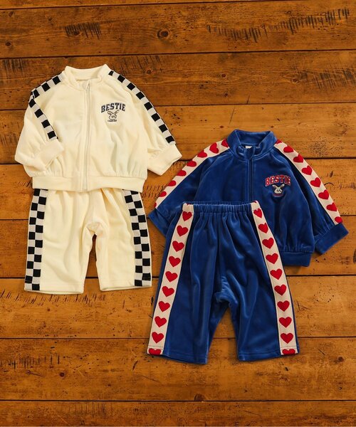セットアップ Bpop ベビーベロアセットアップ キッズ 子供服 男の子 女の子 | BREEZE | 03