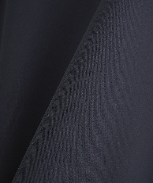 ブルゾン アウター 「CULLNI」別注 Leather Color Zip Blouson/別注 襟レザーウールブルゾン メンズの画像