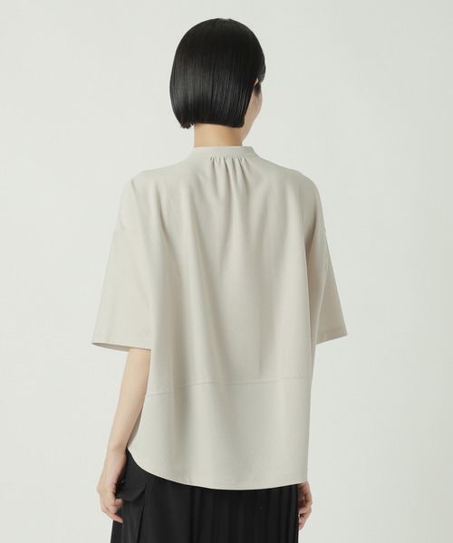 「ZUCCa」 半袖ブラウス M size ネイビー レディースの画像