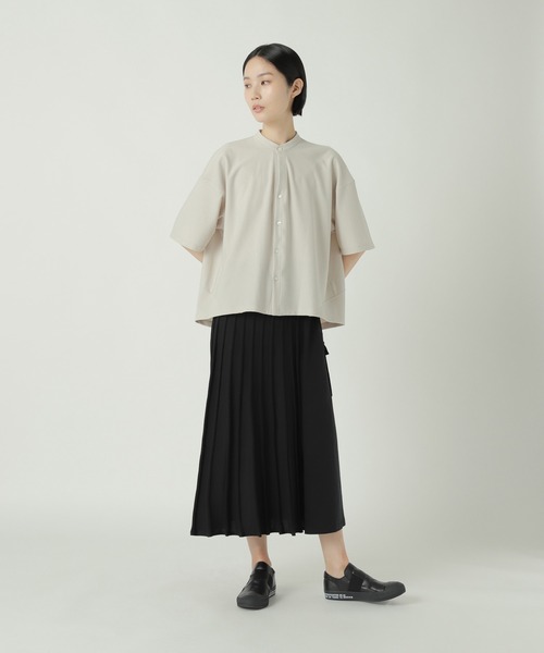 「ZUCCa」 半袖ブラウス M size ネイビー レディースの画像
